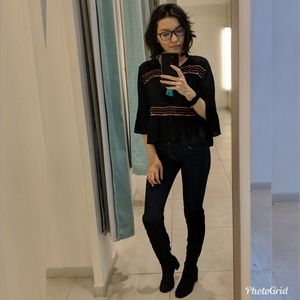 H&m knee high suede boots